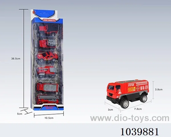 1:55 6pcspull back alloy car 6sets&6color mixed loading   in window box