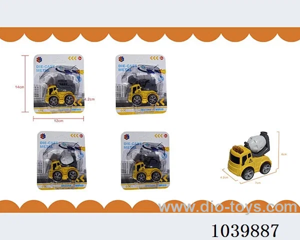 inertia alloy car 4sets mixed loading  in blister card
