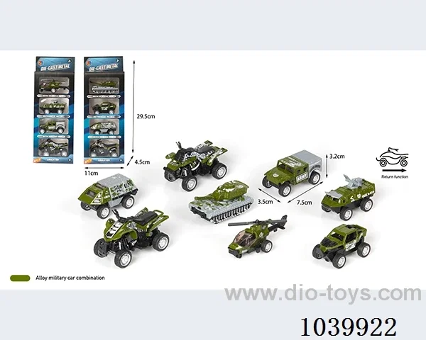 1:55 4pcs pull back alloy car 8sets mixed loading   in window box