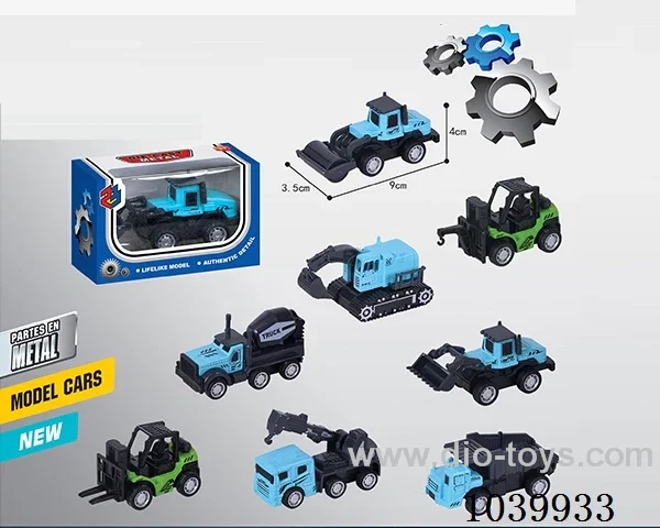 1:55pull back alloy car 8sets mixed loading   in window box