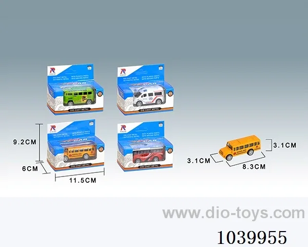 pull back alloy car 4sets&4color mixed loading   in window box