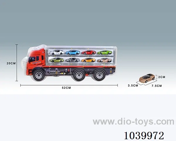 8pcs free wheel alloy car 16sets&8color mixed loading  in high frequency
