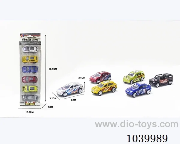 1:50 6pcspull back alloy car 6sets&6color mixed loading   in window box