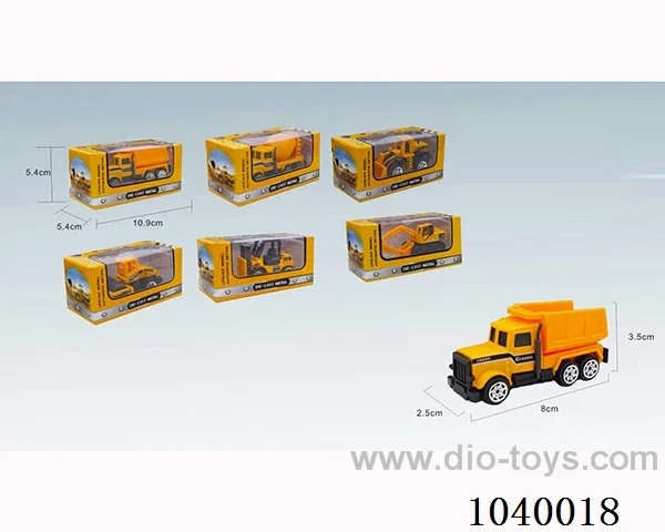 free wheel alloy car 6sets mixed loading   in window box