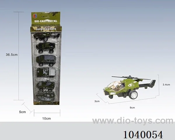 1:55 6pcspull back alloy car 6sets mixed loading   in window box