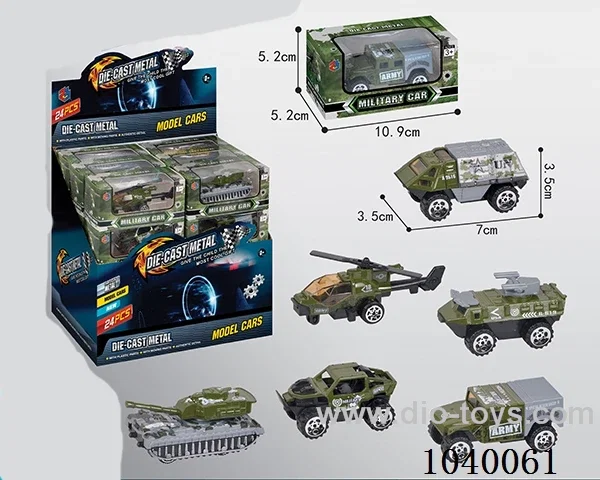 1:55 24pcsfree wheel alloy car 6sets mixed loading  in display box