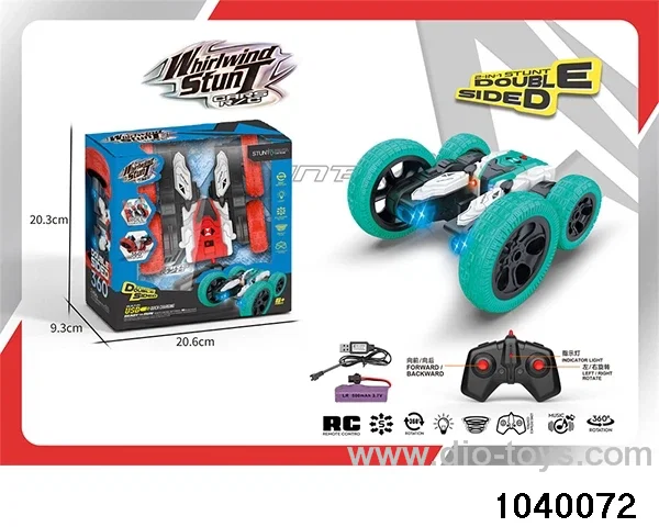 2.4G RC Stunt Car with Lights (Electricity Included) in window box