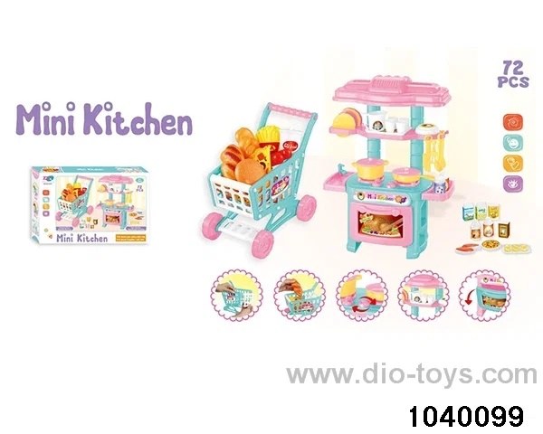 (GCC) Cutlery Counter Shopping Trolley 3-in-1 Set in color box