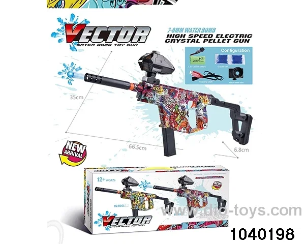 Water bullet gun in color box
