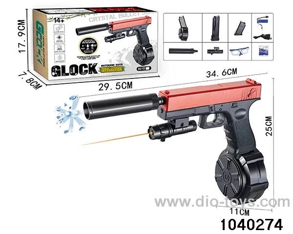 Water bullet gun in color box