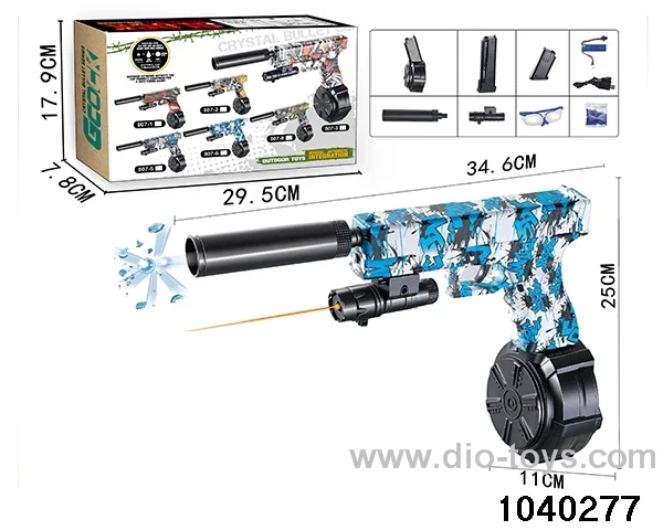 Water bullet gun in color box