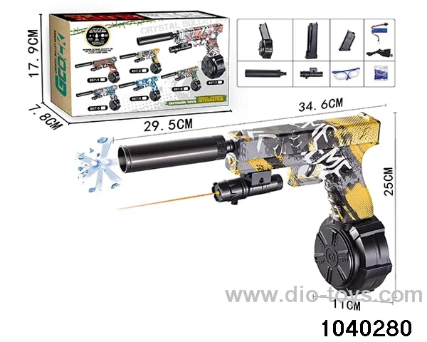 Water bullet gun in color box