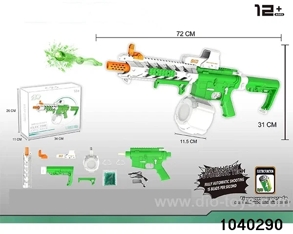 Water bullet gun in color box