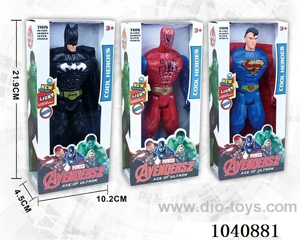 21.5cm Spider-man, Superman, Batman with light