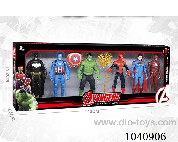 11.5cm Thunder, Batman, Captain America, Hulk, Spider-Man, Superman, The Flash