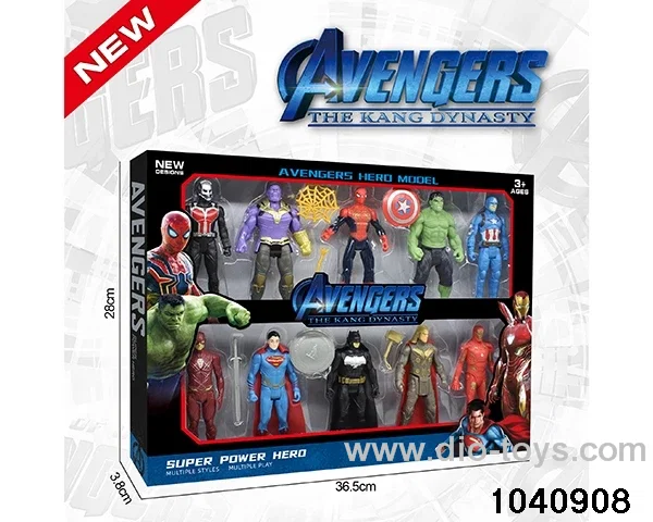 11cm Superman Batman Spider-Man Thanos America Hulk Iron Man Flash Thor Ant-Man