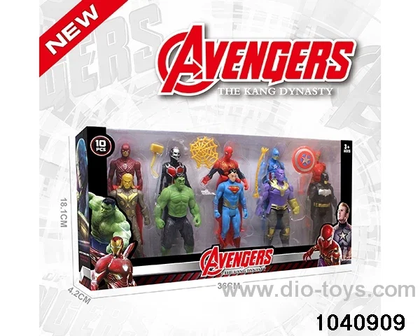 11cm Superman Batman Spider-Man Thanos America Hulk Iron Man Flash Thor Ant-Man