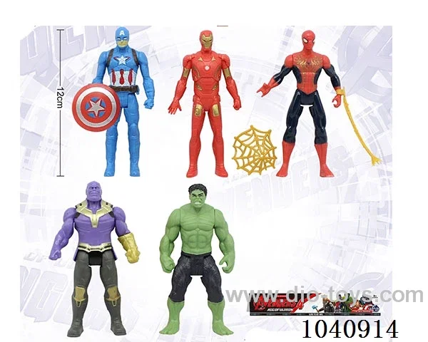 12cm Avengers Thanos/Spider-Man/Captain America/Iron Man/Hulk
