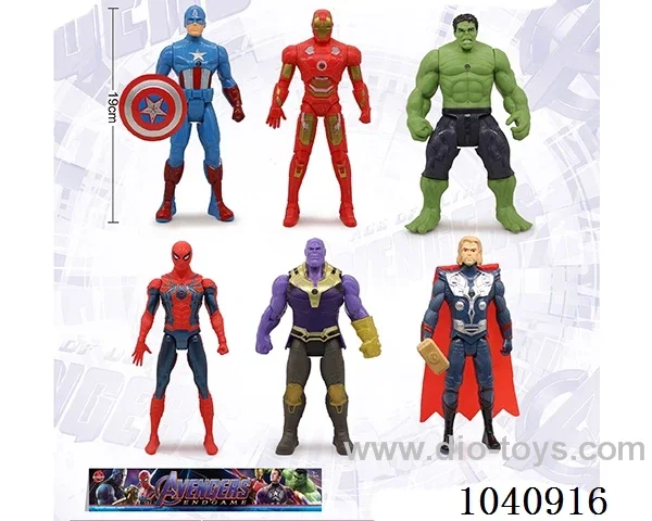 19cm Avengers Thanos/Spider-Man/Captain America/Iron Man/Hulk/Thor