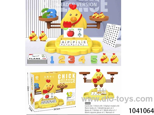 3 in 1 eduation scale toys in  color box