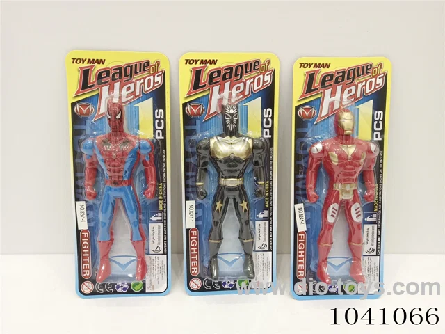 Spider-man, Iron Man, Black Panther 3sets &2color mixed loading in blister card