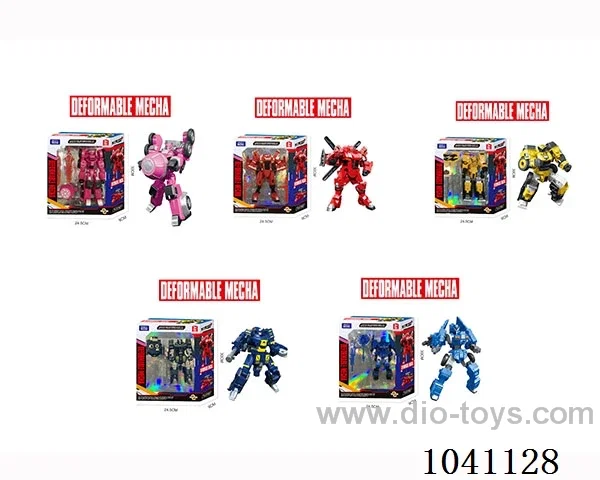 Shape-shifting robot 4color &5sets mixed loading