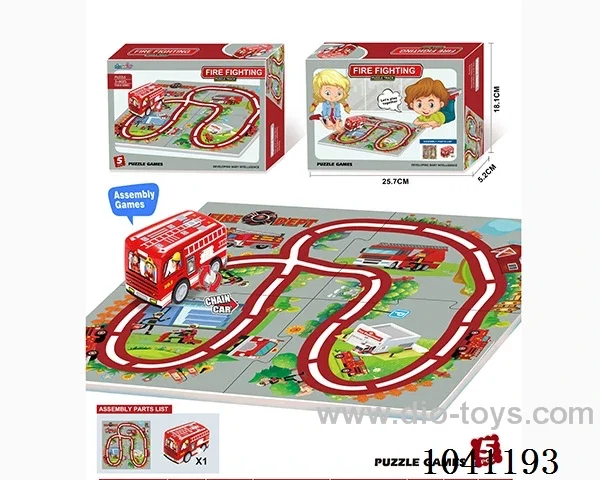 puzzle track in color box