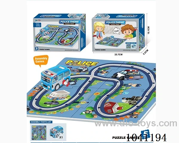 puzzle track in color box