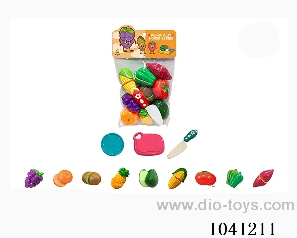 sliceable toy in PP bag with header