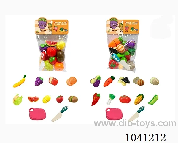 sliceable toy in PP bag with header