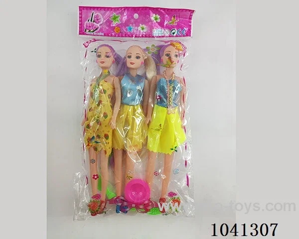 3pcs 11inch doll in opp bag