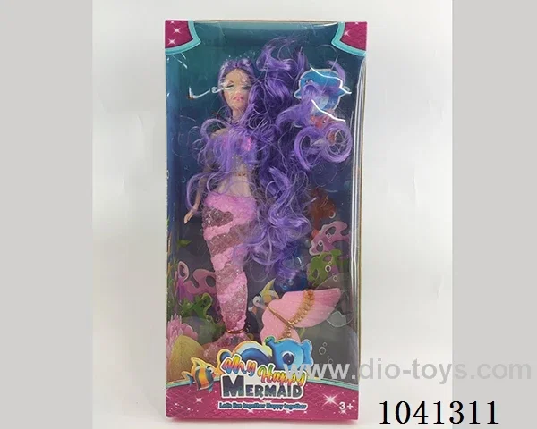 Mermaid doll with light&music in color box