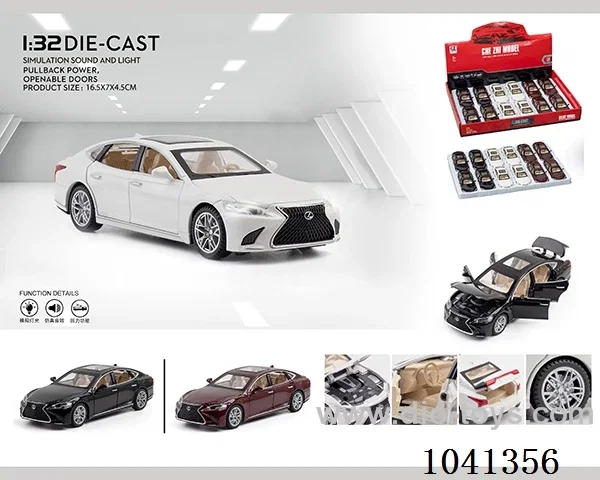 1:32 pull back car with sound&light 3color mixed loading in display box