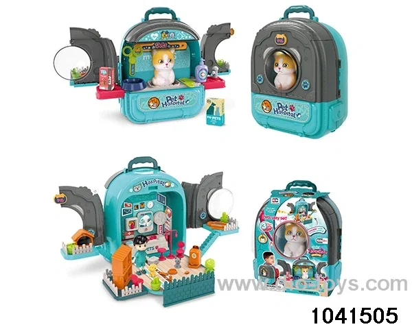 3-in-1 Pet Backpack - Cat in paper card