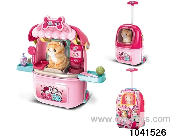 Pet trolley case (female) in paper card