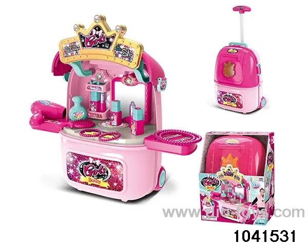 Vanity trolley box in display box