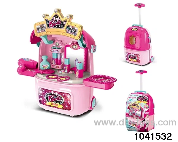 Vanity trolley box in paper card