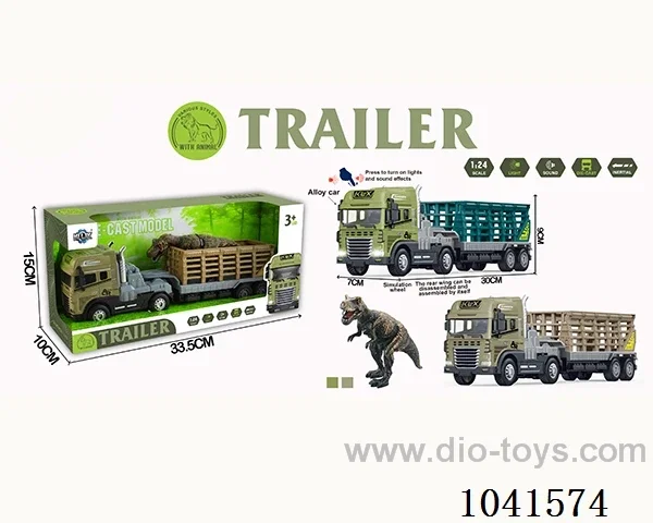 inertia alloy car with animal& light &musis 2color mixed loading include battery