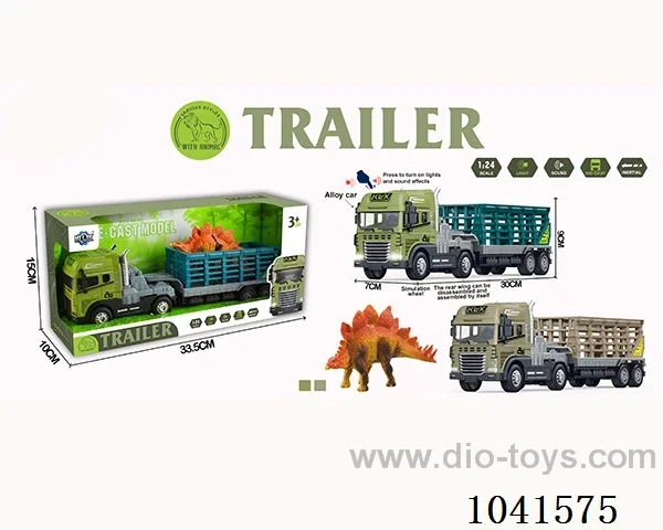 inertia alloy car with animal& light &musis 2color mixed loading include battery