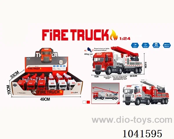 inertia alloy car with  light &musis 2color mixed loading include battery