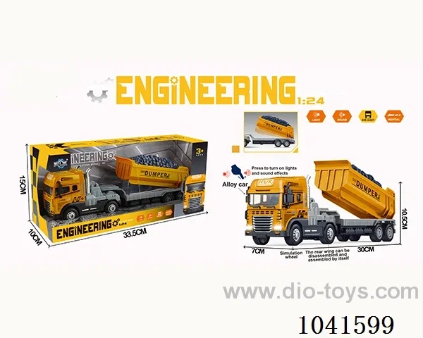 inertia alloy car with  light &musis include battery in window box