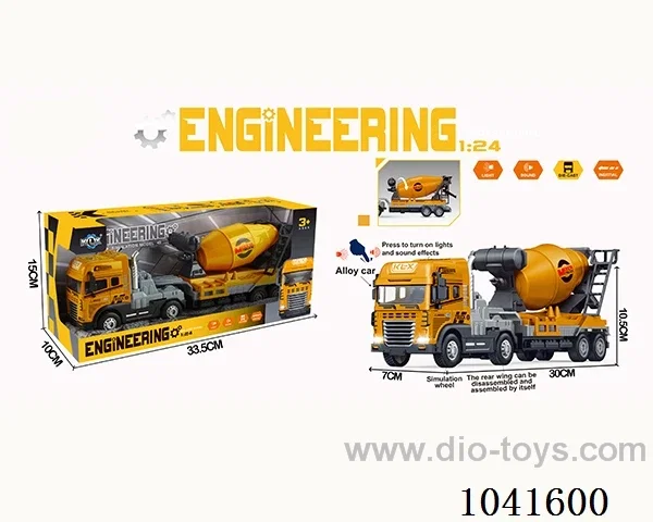 inertia alloy car with  light &musis include battery in window box