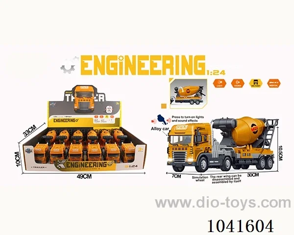 inertia alloy car with  light &musis include battery in display box