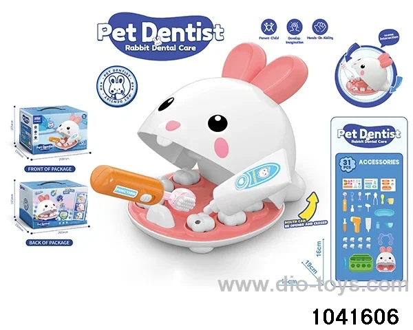 Pet Rabbit Dentist Set，Tooth finder with light