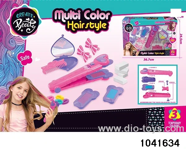 Hair dyeing set in window box