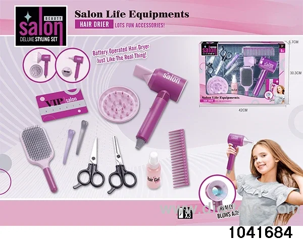 Hairdressing Set in window box