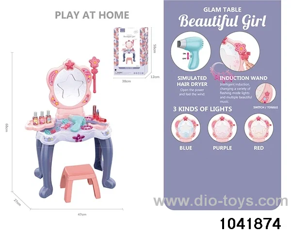 Dressing table set in color box