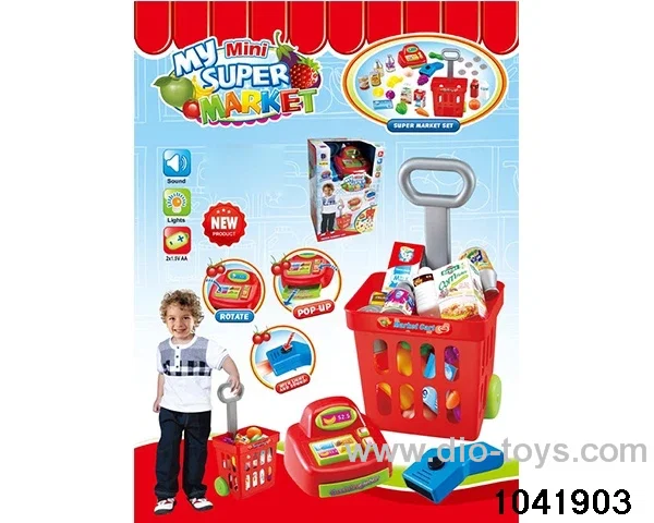 Cash register shopping cart suit