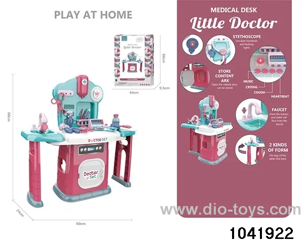 Sound and light medical equipment table in color box