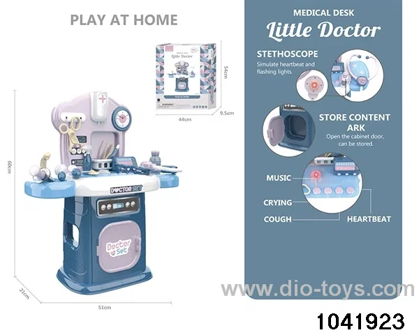 Sound and light medical equipment table in paper card